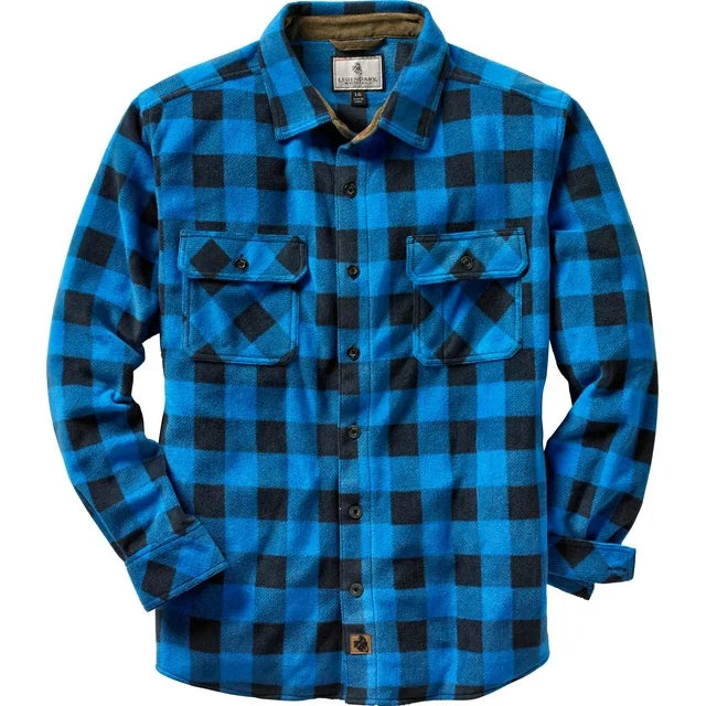 Legendary Whitetails Men's Navigator Fleece Button Up Long Sleeve Plaid Clothing for Men
