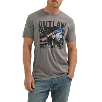 Wrangler® Men's Short Sleeve Willie Nelson Graphic Tee