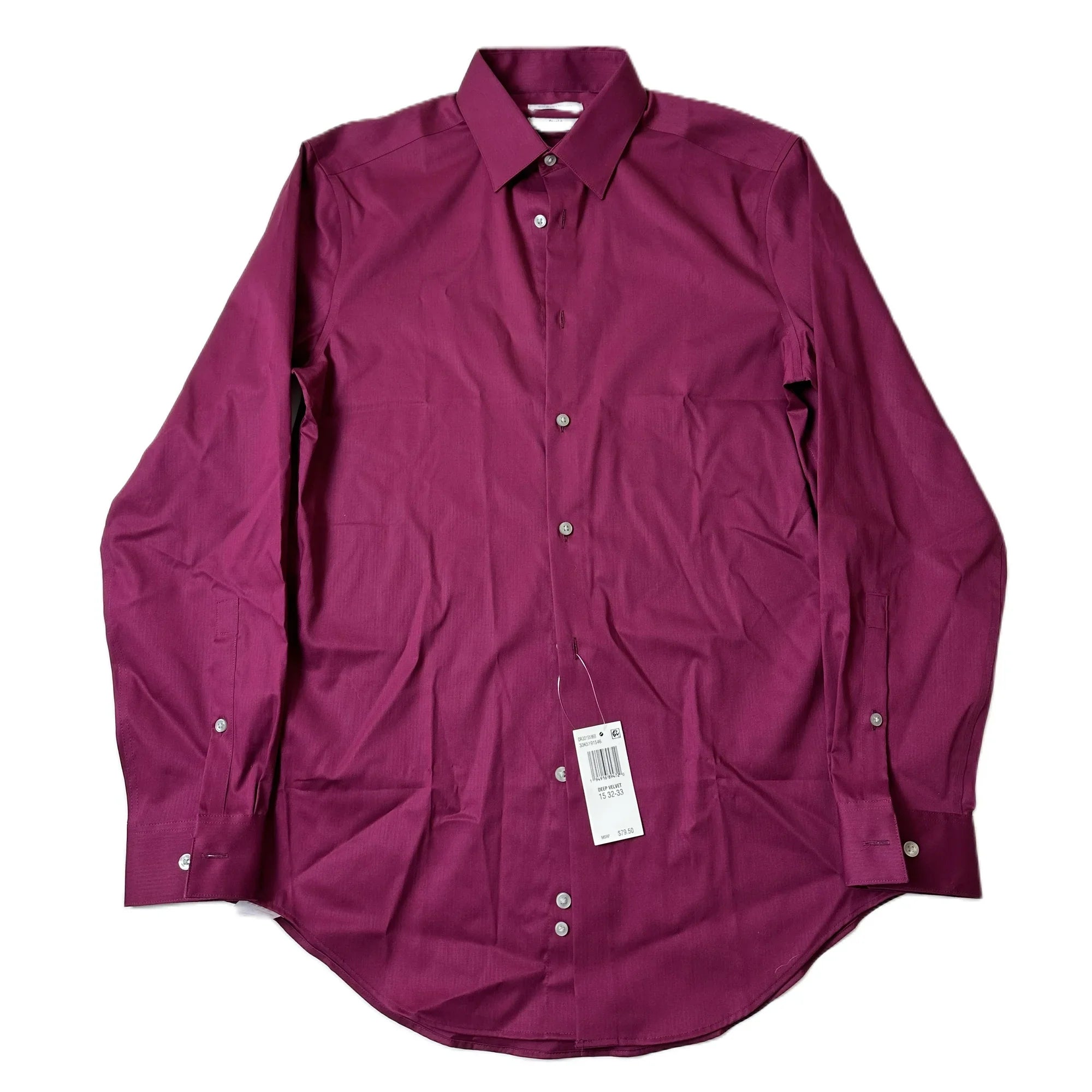 Calvin Klein Men's Steel Slim-Fit Stain Shield Dress Shirt