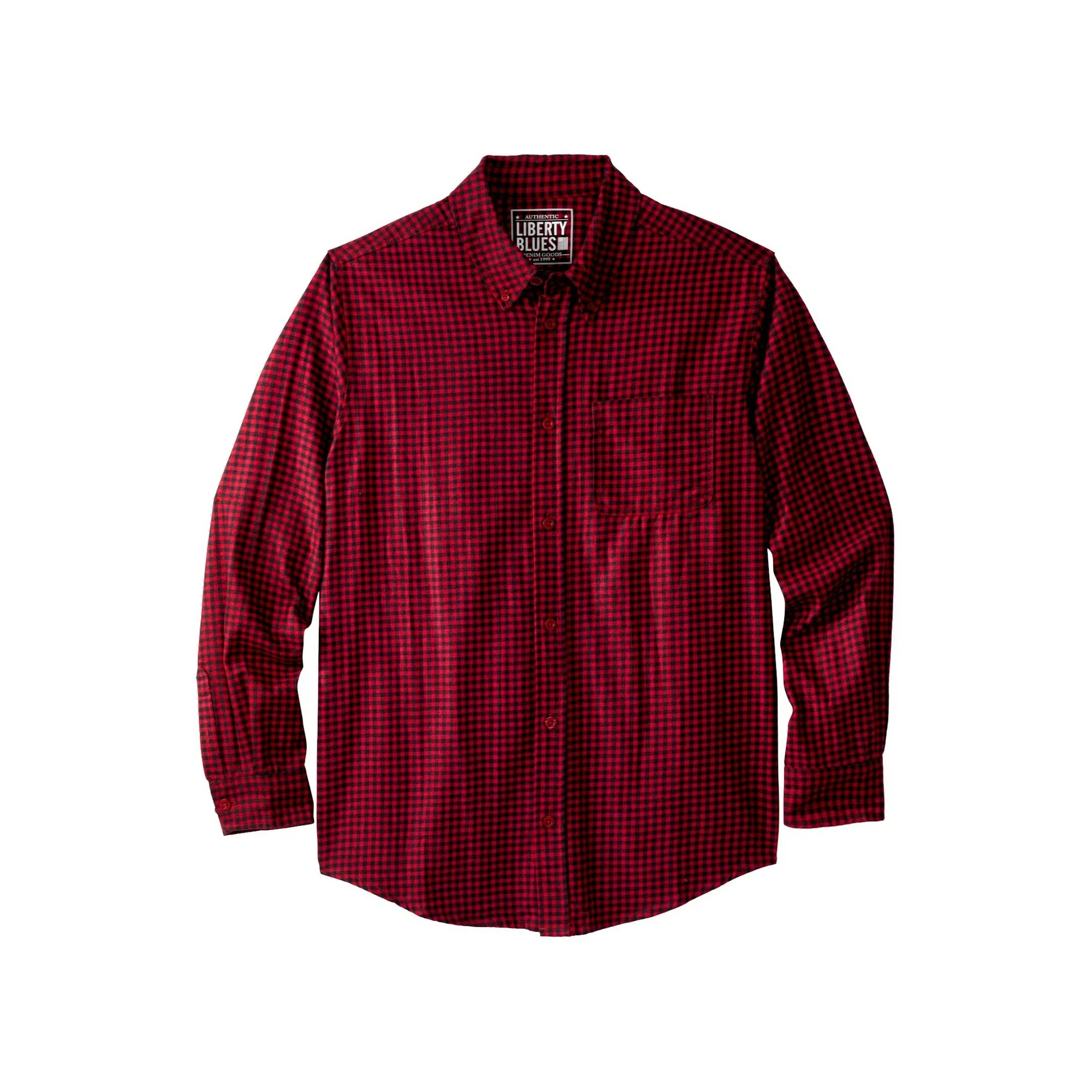 KingSize Men's Big & Tall Liberty Blues by KingSize Flannel Shirt