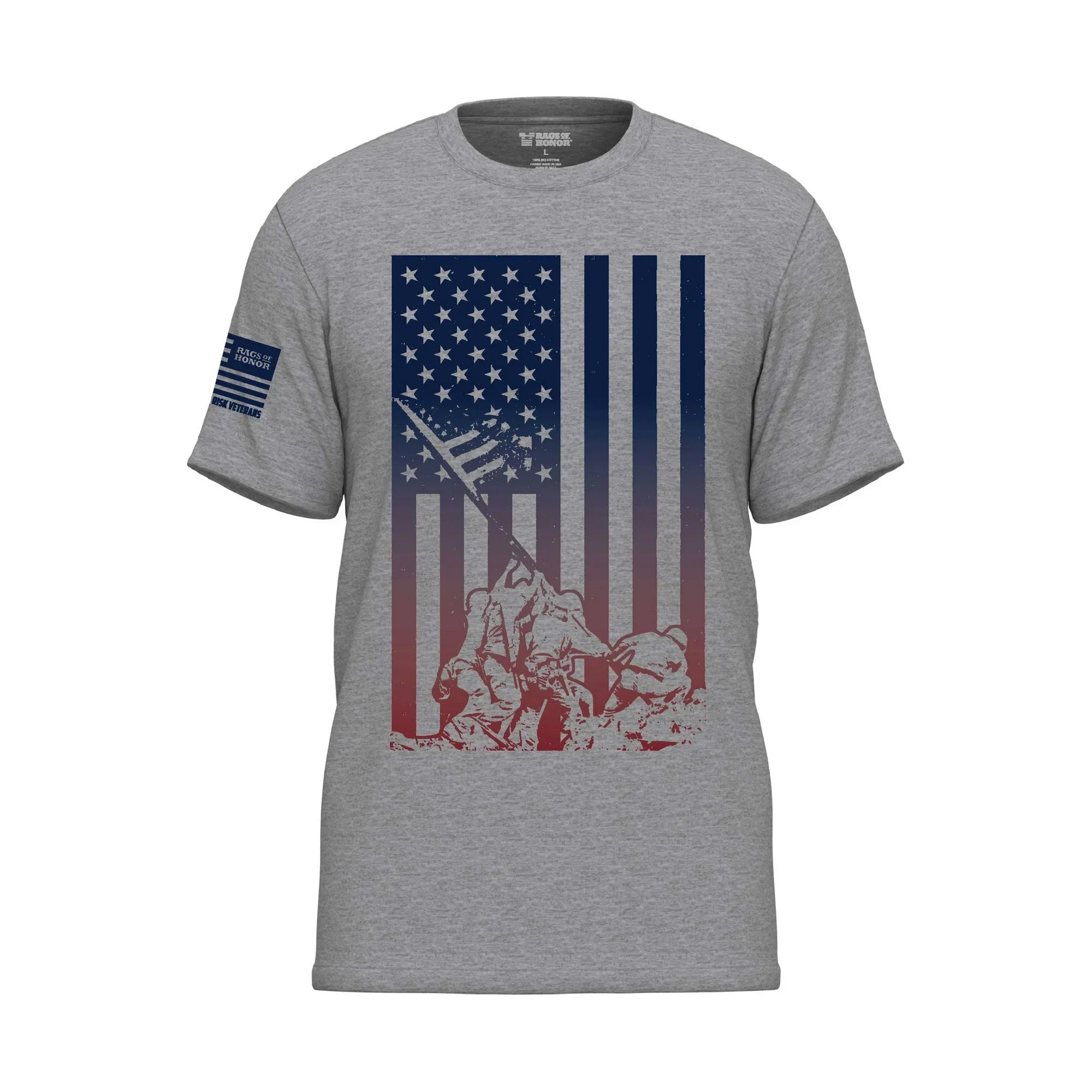 Rags of Honor All Gender Short Sleeve Patriotic Red